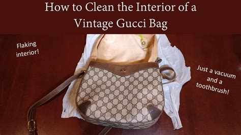 cleaning vintage gucci bag